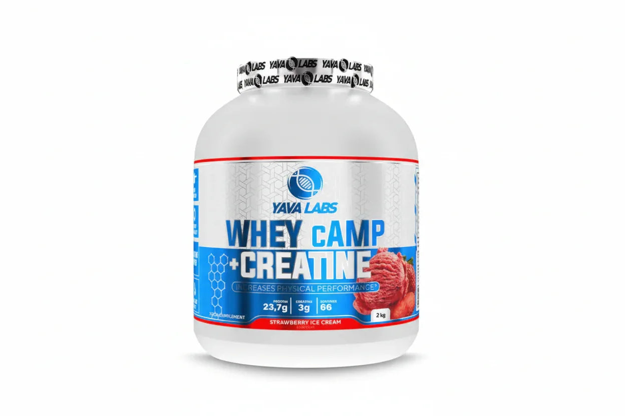 Yava Labs Whey Camp + Creatine – Strawberry Ice Cream (2 kg / 66 Servings)