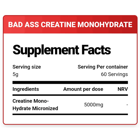 Bad Ass, Crea, 300g, 52 Servings
