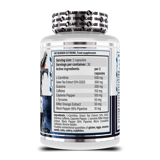 Yava Labs, Fat Burner Extreme, 60 Capsules, 30 Servings