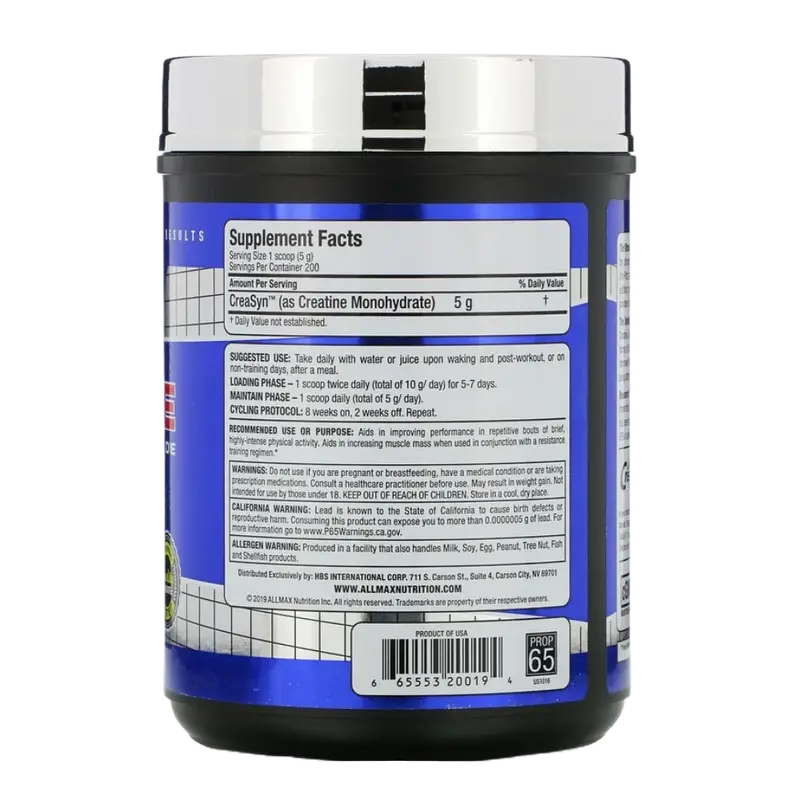 Allmax Nutrition, Creatine Monohydrate, 400G, 80 Servings