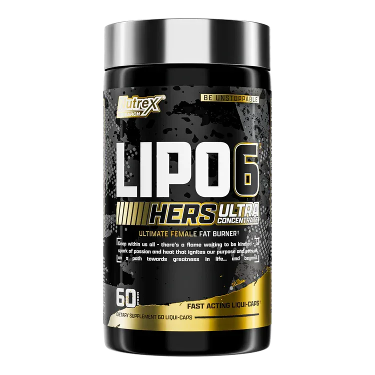 Nutrex Research Lipo-6 Hers Ultra Concentrate – Ultimate Female Fat Burner, Fast Acting (60 Liqui-Caps)