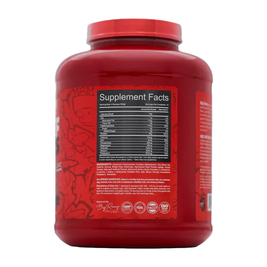 Big Ramy Labs Red Rex Beef Mass Gainer – Chocolate (6lbs / 2722g)