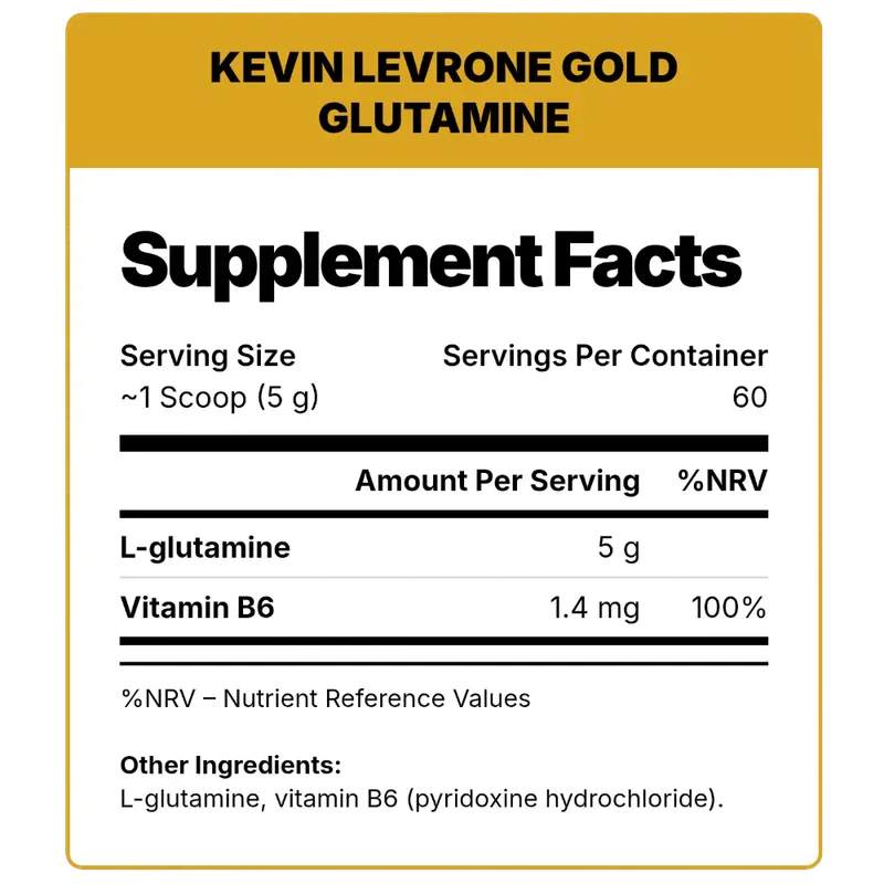 Kevin Levrone Signature Series Gold Glutamine – Unflavoured (300g / 60 Servings)