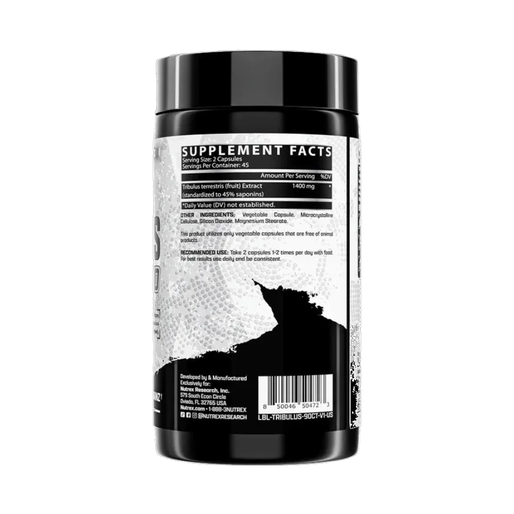 Nutrex Research Tribulus 1400 – Natural Testosterone Support | 90 Capsules