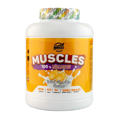Marvelous Nutrition Muscles 100% Whey Protein Concentrate – White Chocolate Cookies