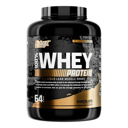 Nutrex Research 100% Whey Protein Lean Muscle Shake – Chocolate (5 lbs / 64 Servings)