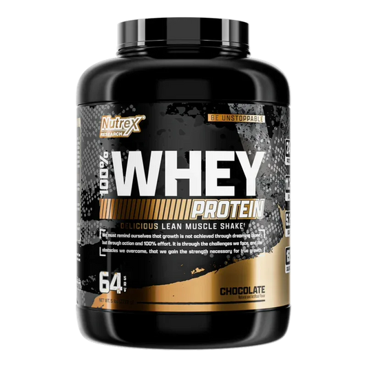 Nutrex Research 100% Whey Protein Lean Muscle Shake – Chocolate (5 lbs / 64 Servings)