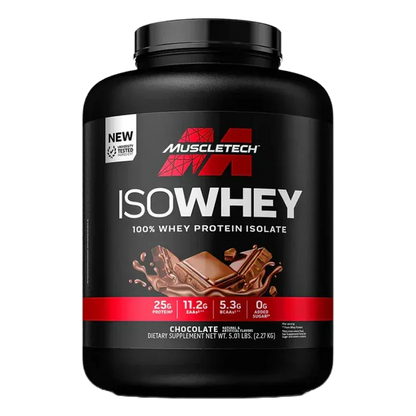 MuscleTech IsoWhey 100% Whey Protein Isolate – Chocolate (5.01 lbs / 2.27 kg)
