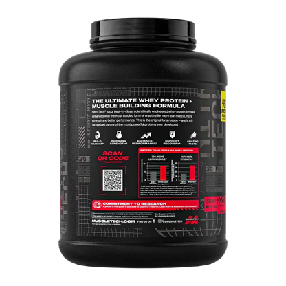 MuscleTech Nitro-Tech Ultimate Muscle Building Whey Protein – Strawberry (4 lbs / 1.81 kg)