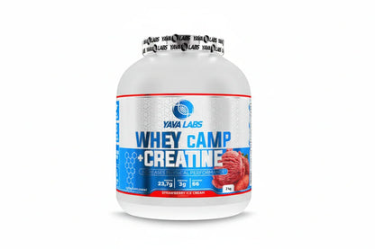 Yava Labs Whey Camp + Creatine – Strawberry Ice Cream (2 kg / 66 Servings)