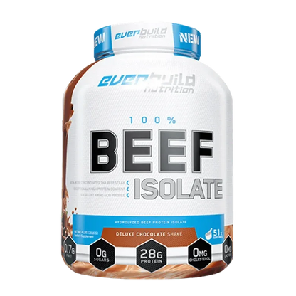 Everbuild Nutrition 100% Beef Isolate – Deluxe Chocolate Shake (4 lbs)