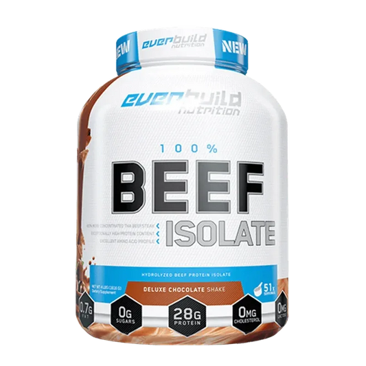 Everbuild Nutrition 100% Beef Isolate – Deluxe Chocolate Shake (4 lbs)