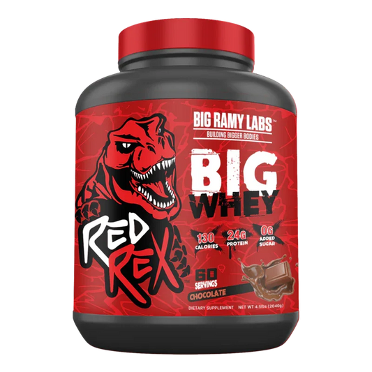 Big Ramy Labs Big Whey Red Rex – Chocolate (4.5 lbs / 60 Servings)