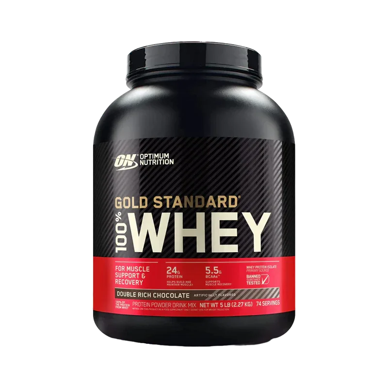 Optimum Nutrition Gold Standard 100% Whey – (5 lbs / 74 Servings)