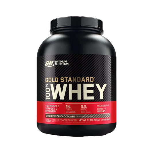 Optimum Nutrition Gold Standard 100% Whey – (5 lbs / 74 Servings)