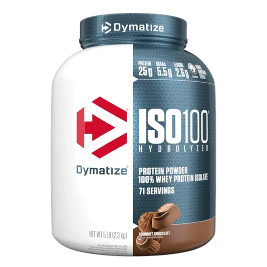 Dymatize ISO100 Hydrolyzed 100% Whey Protein Isolate – Gourmet Chocolate (5 lbs / 71 Servings)