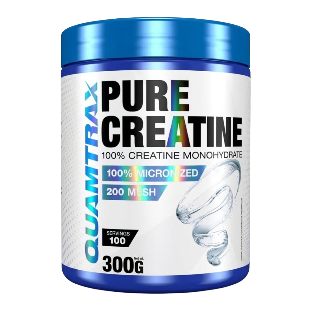 Quamtrax Pure Creatine – 100% Creatine Monohydrate, 0% Carbs, 0% Fat (300g / 100 Servings)