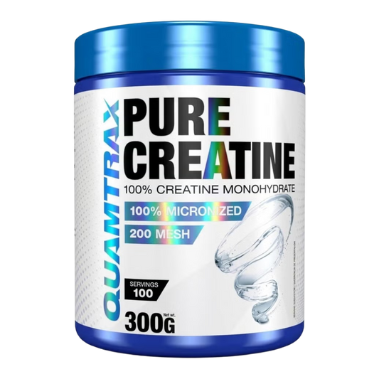 Quamtrax Pure Creatine – 100% Creatine Monohydrate, 0% Carbs, 0% Fat (300g / 100 Servings)
