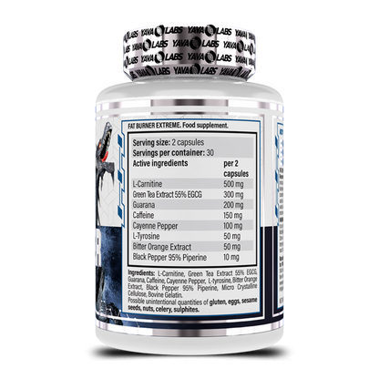 Yava Labs, Fat Burner Extreme, 60 Capsules, 30 Servings