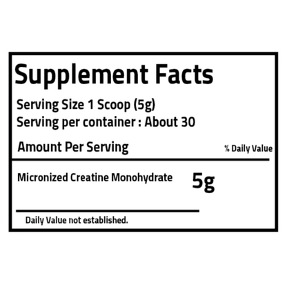 PureGanic, Creatine Monohydrate, 150g, 30 Servings