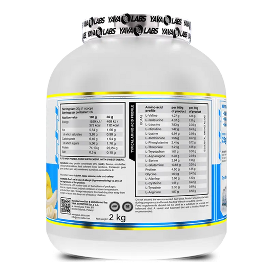 Yava Labs, Elite Whey, 2KG, 66 Servings