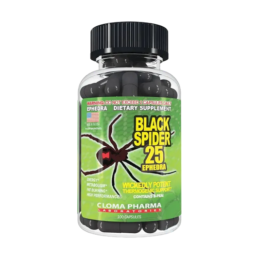 Cloma pharma, Black Spider, 100 Capsules, 100 Servings