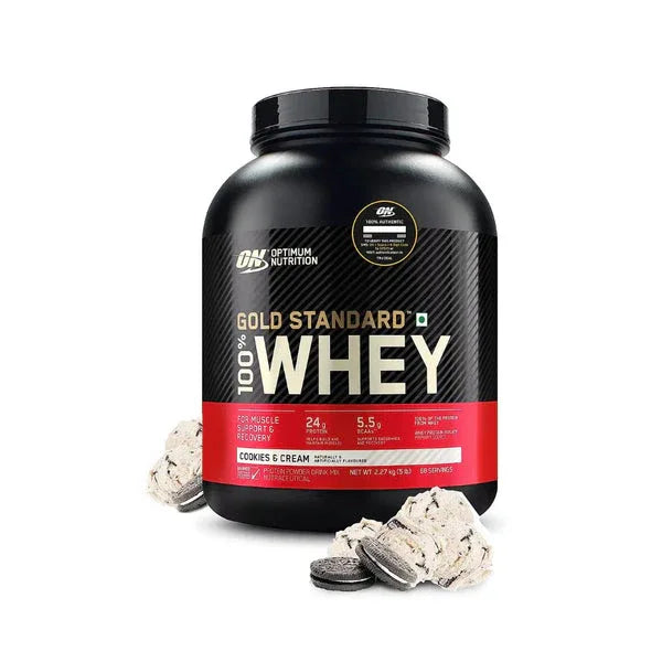 Optimum Nutrition Gold Standard 100% Whey – (5 lbs / 74 Servings)