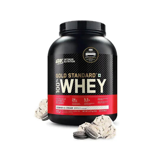 Optimum Nutrition Gold Standard 100% Whey – (5 lbs / 74 Servings)