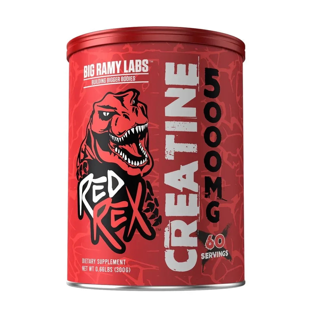 Big Ramy Labs Red Rex Creatine 5000mg – Building Bigger Bodies (300g / 60 Servings)