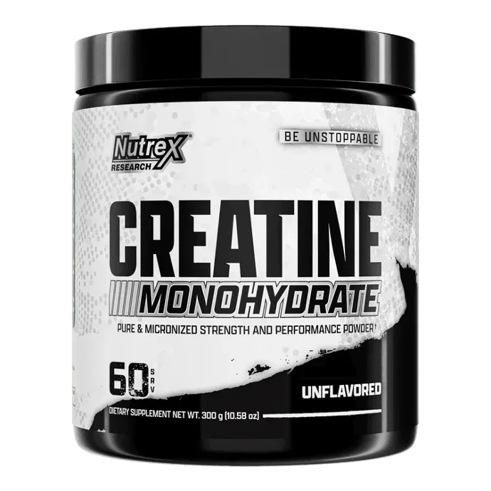 Nutrex Research Creatine Monohydrate – Pure & Micronized, Unflavored (300g / 60 Servings)