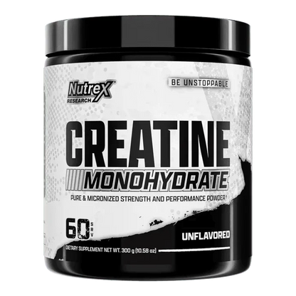 Nutrex Research Creatine Monohydrate – Pure & Micronized, Unflavored (300g / 60 Servings)