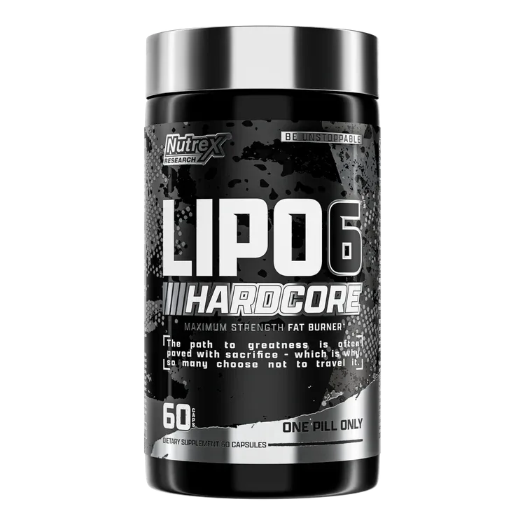 Nutrex Research Lipo 6 Hardcore - Maximum Strength Fat Burner 60 Capsules