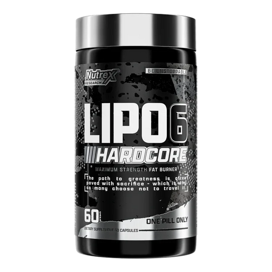 Nutrex Research Lipo 6 Hardcore - Maximum Strength Fat Burner 60 Capsules