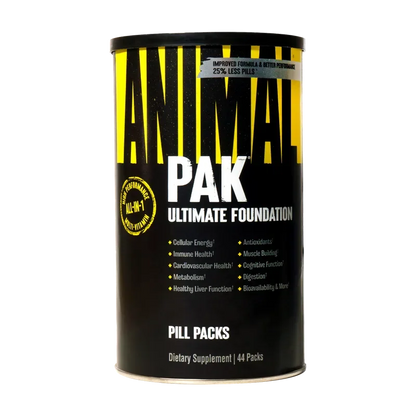 Animal Pak Ultimate Foundation – All-in-1 High Performance Multivitamin | Improved Formula | 44 Pill Packs