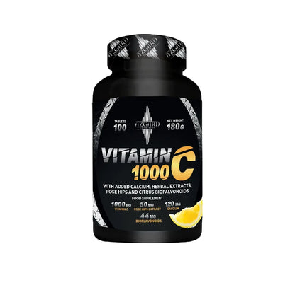 Azgard Nutrition Vitamin C 1000mg + Calcium + Rose Hips + Bioflavonoids | 100 Tablets