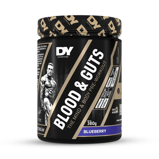DY Nutrition Blood & Guts – The Mind & Body Pre-Workout, Blueberry (380g)