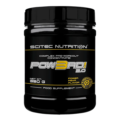 Scitec Nutrition POW3RD! 2.0 – Complex Pre-Workout Concentrate, New & Improved, Power Pear (350g)