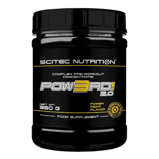 Scitec Nutrition POW3RD! 2.0 – Complex Pre-Workout Concentrate, New & Improved, Power Pear (350g)