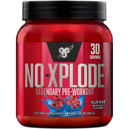 BSN NO-Xplode Legendary Pre-Workout – Blue Raz (555g / 30 Servings)