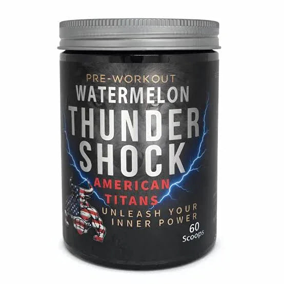 American Titans Thunder Shock Pre-Workout – Unleash Your Inner Power, Watermelon (60 Scoops)