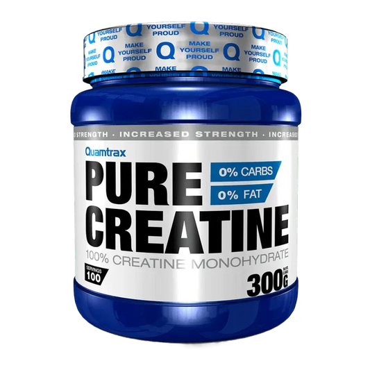 Quamtrax Pure Creatine – 100% Creatine Monohydrate, 0% Carbs, 0% Fat (300g / 100 Servings)