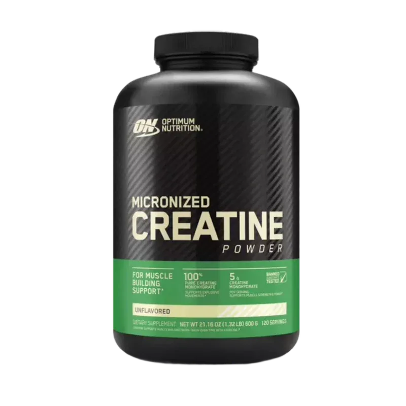Optimum Nutrition Micronized Creatine Powder – Unflavored (600g / 120 Servings)