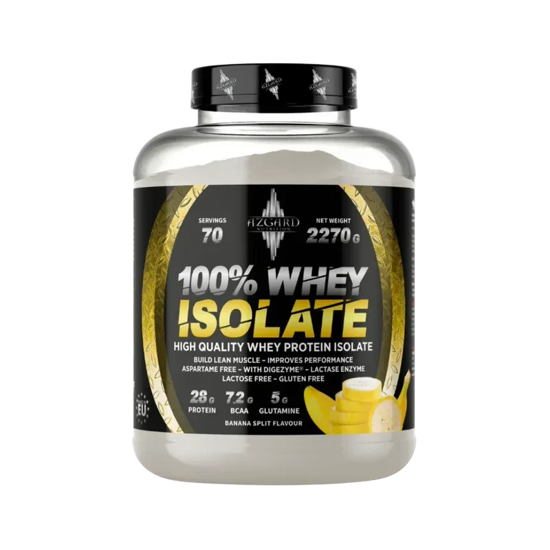 Azgard Nutrition 100% Whey Isolate – Banana Split | 70 Servings