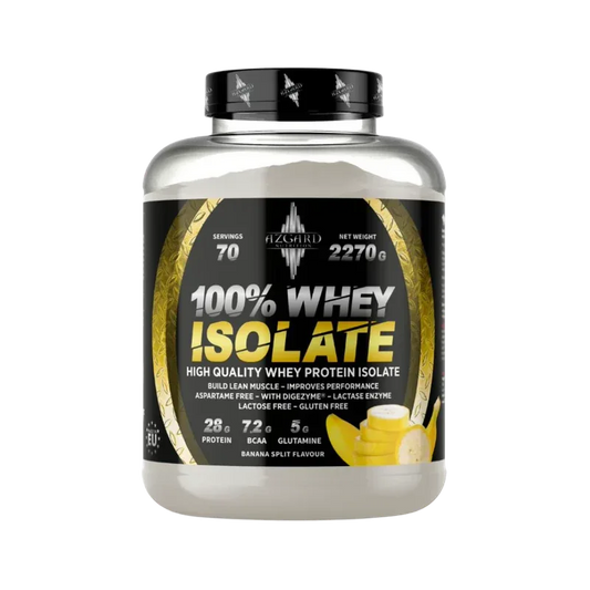 Azgard Nutrition 100% Whey Isolate – Banana Split | 70 Servings