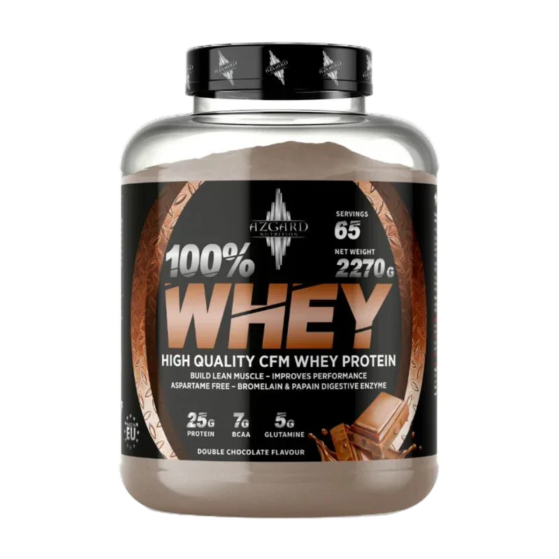 Azgard Nutrition 100% Whey CFM Protein – Double Chocolate | 65 Servings