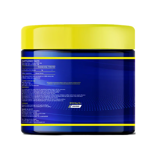 L-Citrulline DL-Malate 150g - Mango Flavour