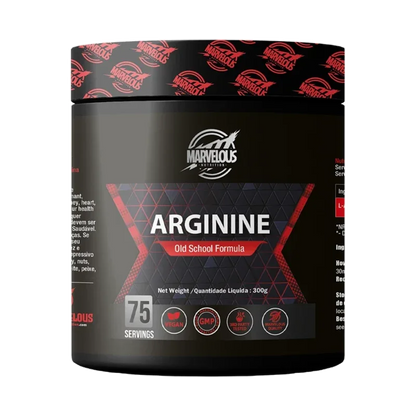 Marvelous Nutrition Arginine – Old School Formula, GMP Certified (300g / 75 Servings)