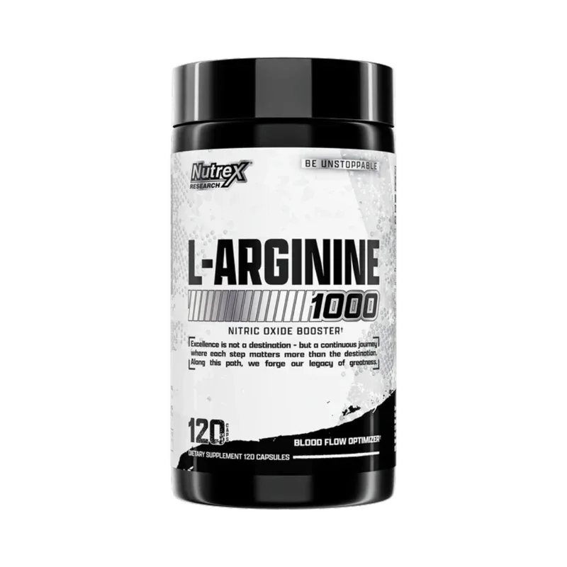 Nutrex Research L-Arginine 1000 - Nitric Oxide Booster | 120 Capsules