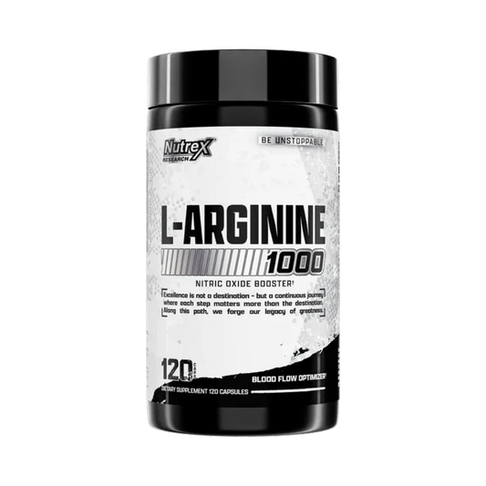 Nutrex Research L-Arginine 1000 - Nitric Oxide Booster | 120 Capsules