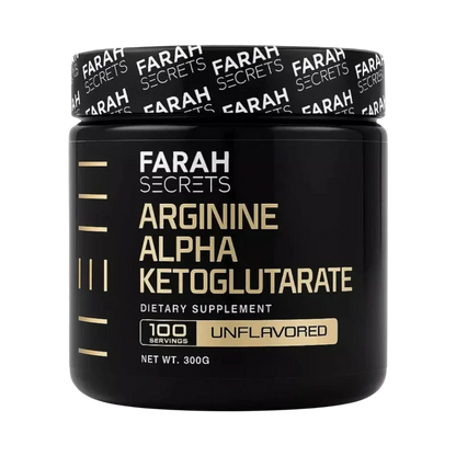 Farah Secrets Arginine Alpha Ketoglutarate (AAKG) – Nitric Oxide & Pump Support, Unflavored (300g / 100 Servings)